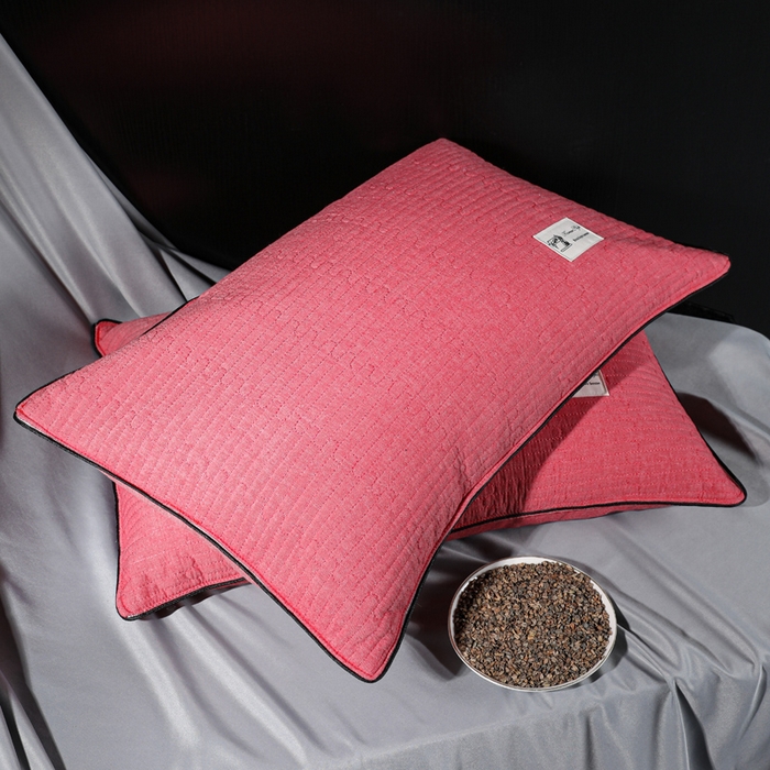 91家纺网 家纺一手货源 找家纺 （总）仁宇枕业 2026新款全棉纯棉极简系列水洗棉全荞麦枕头枕芯