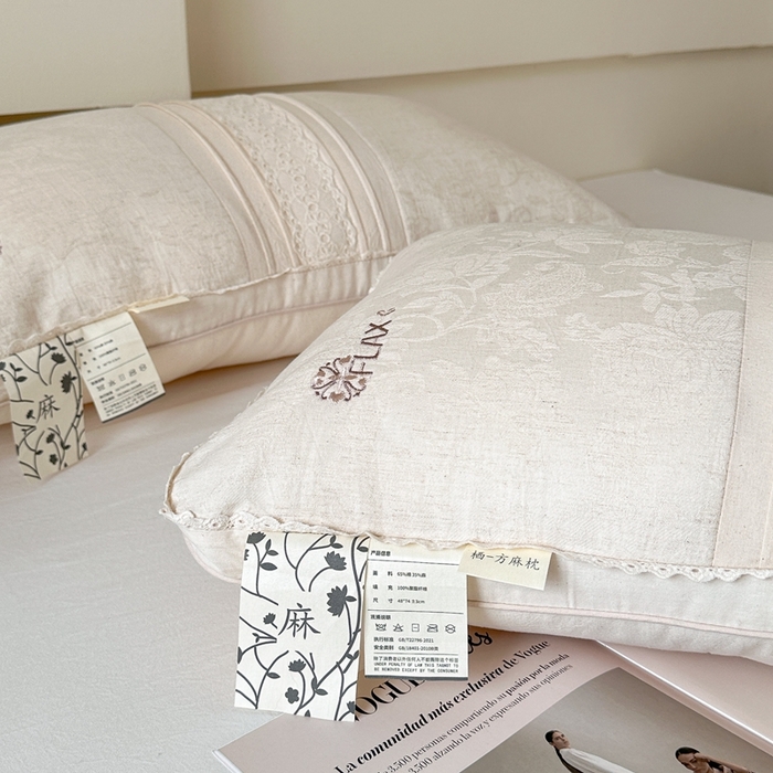 91家纺网 家纺一手货源 找家纺 （总）伟邦家纺 2026新款韩式立体棉麻酒店枕