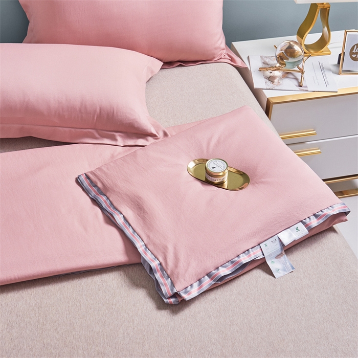 91家纺网 家纺一手货源 找家纺 畅销被业 2026新款燕窝蛋白夏被 被子被芯 夏凉被 藕荷粉