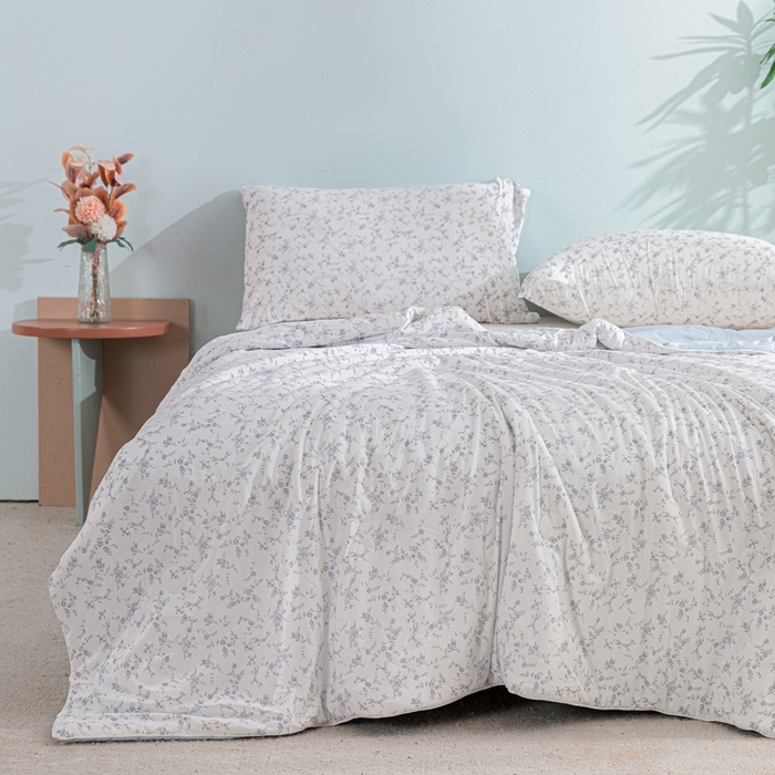 91家纺网 家纺一手货源 找家纺 （总）苏羿家纺 2026春夏新款A类踩棉工艺凉感丝印花夏被夏凉被空调被