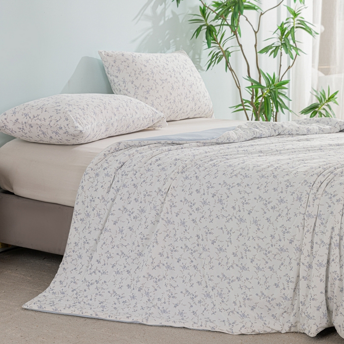 91家纺网 家纺一手货源 找家纺 （总）苏羿家纺 2026春夏新款A类踩棉工艺凉感丝印花夏被夏凉被空调被