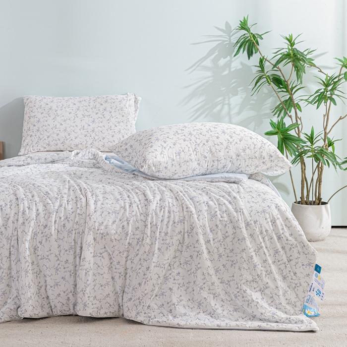 91家纺网 家纺一手货源 找家纺 （总）苏羿家纺 2026春夏新款A类踩棉工艺凉感丝印花夏被夏凉被空调被