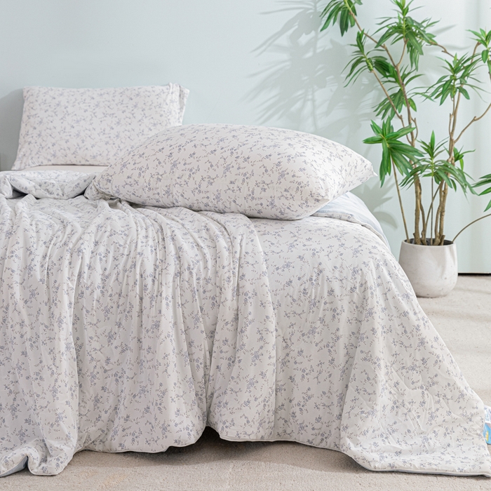 91家纺网 家纺一手货源 找家纺 （总）苏羿家纺 2026春夏新款A类踩棉工艺凉感丝印花夏被夏凉被空调被