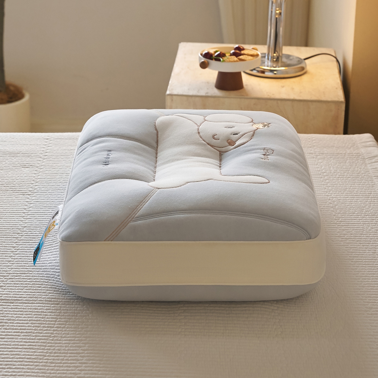 91家纺网 家纺一手货源 找家纺 乐可 2026新款卡通儿童枕 可爱狗蓝