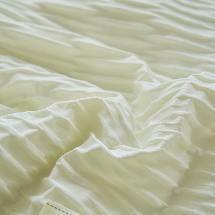 91家纺网 家纺一手货源 找家纺 畅销被业 2026新款泡泡纱水洗棉夏被四件套 被子被芯 泡泡纱-米白