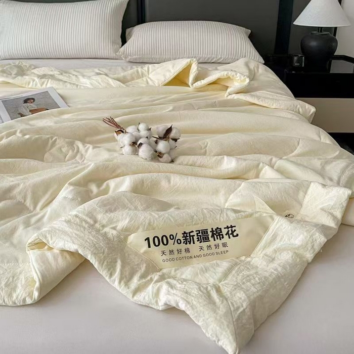 91家纺网 家纺一手货源 找家纺 （总）粉黛 2026新款新疆棉花夏被充填100%新疆棉