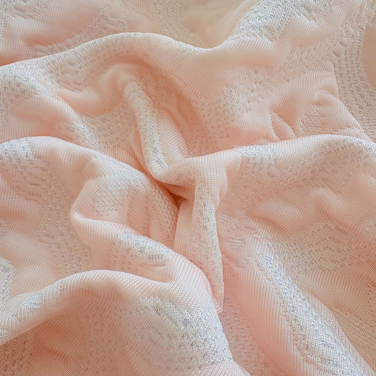 91家纺网 家纺一手货源 找家纺 暖芯家纺 2026新款PE乙纶高克重凉感丝网纱床裙凉席席子三件套 洛芙漫-柔雾粉