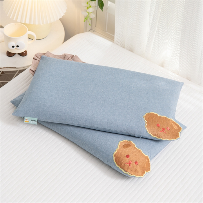 91家纺网 家纺一手货源 找家纺 （总）仁宇枕业 2026新款全棉纯棉粉色蝴蝶系列儿童全荞麦枕头枕芯