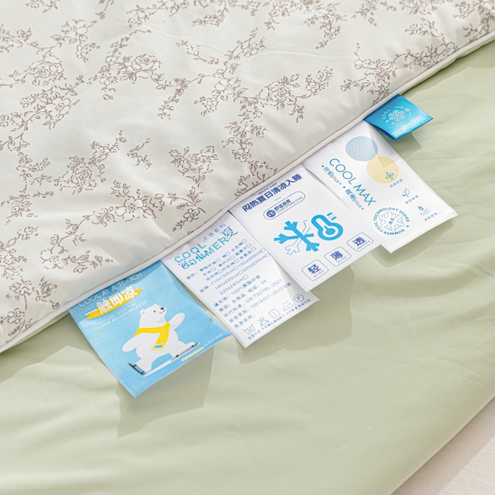 91家纺网 家纺一手货源 找家纺 苏羿家纺 2026春夏新款A类踩棉工艺凉感丝印花夏被夏凉被空调被 夏礼