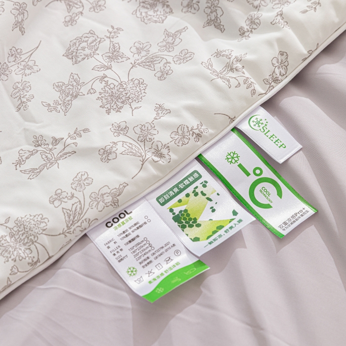 91家纺网 家纺一手货源 找家纺 苏羿家纺 2026春夏新款A类踩棉工艺凉感丝印花夏被夏凉被空调被 香颂