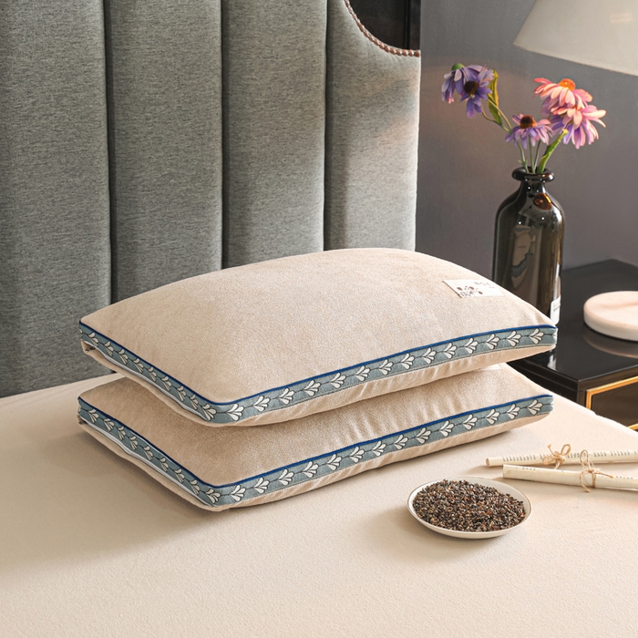 91家纺网 家纺一手货源 找家纺 （总）仁宇枕业 2026新款麻绒大号小号全荞麦枕头枕芯