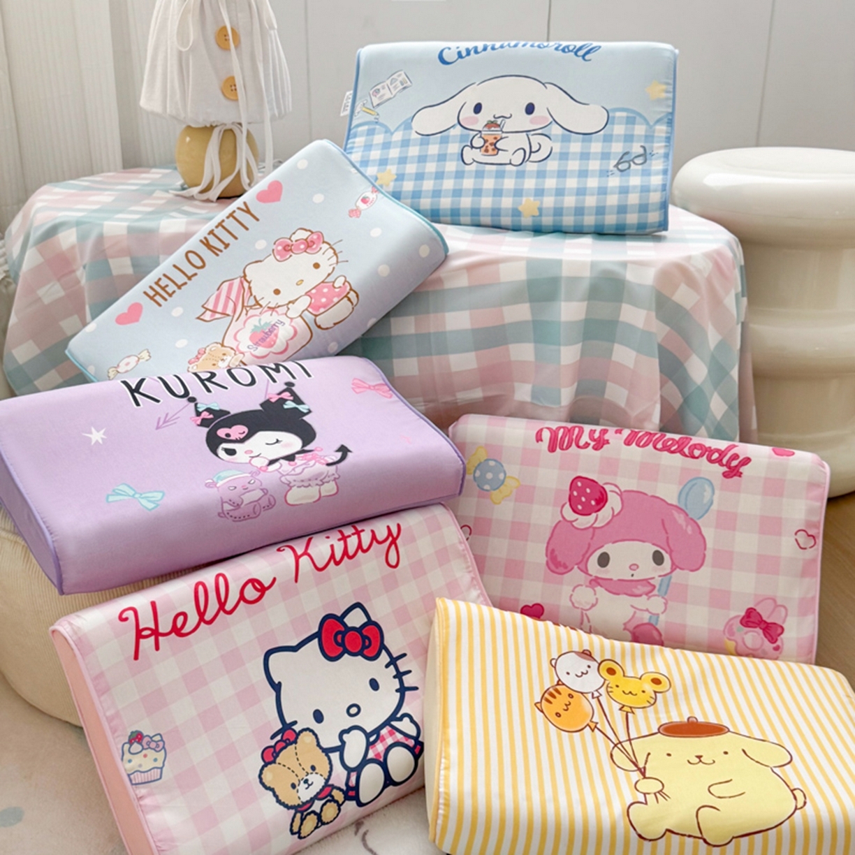 91家纺网 家纺一手货源 找家纺 （总）花满路 2026新款卡通儿童三丽鸥枕头枕芯