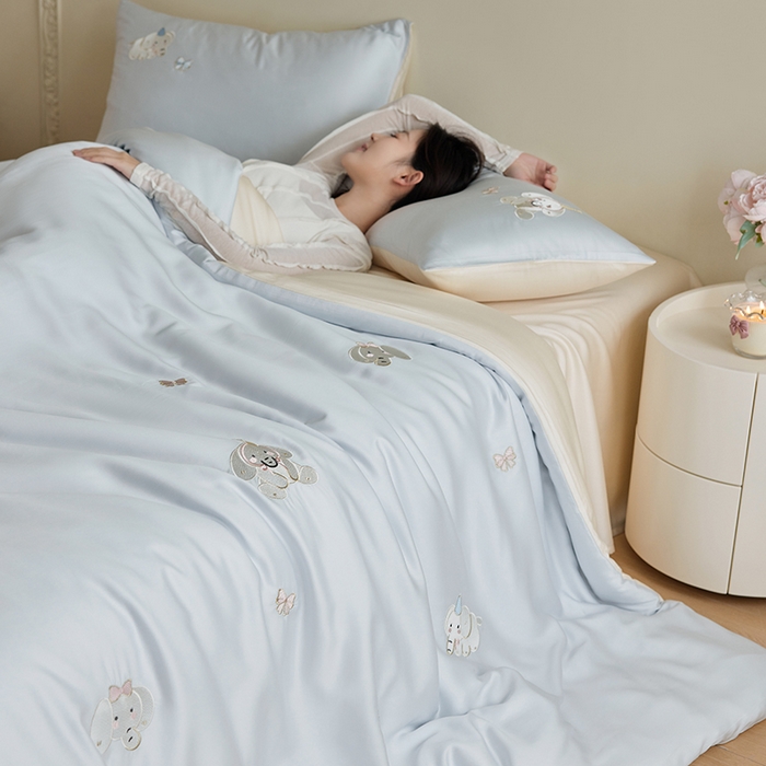 91家纺网 家纺一手货源 找家纺 （总）沐珩家纺 2026新款兰精进口60S天丝绣花四件套