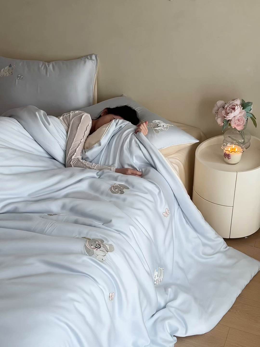 91家纺网 家纺一手货源 找家纺 （总）沐珩家纺 2026新款兰精进口60S天丝绣花四件套