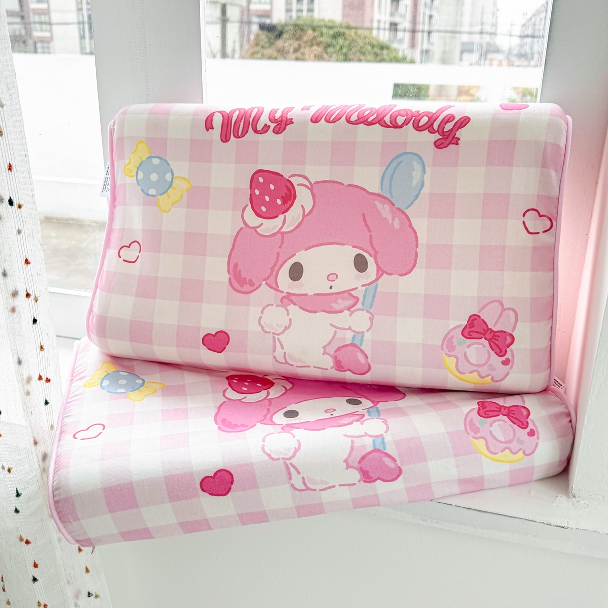 花满路 2026新款卡通儿童三丽鸥枕头枕芯 粉粉美乐蒂