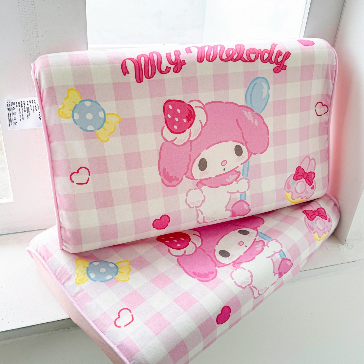 91家纺网 家纺一手货源 找家纺 花满路 2026新款卡通儿童三丽鸥枕头枕芯 粉粉美乐蒂