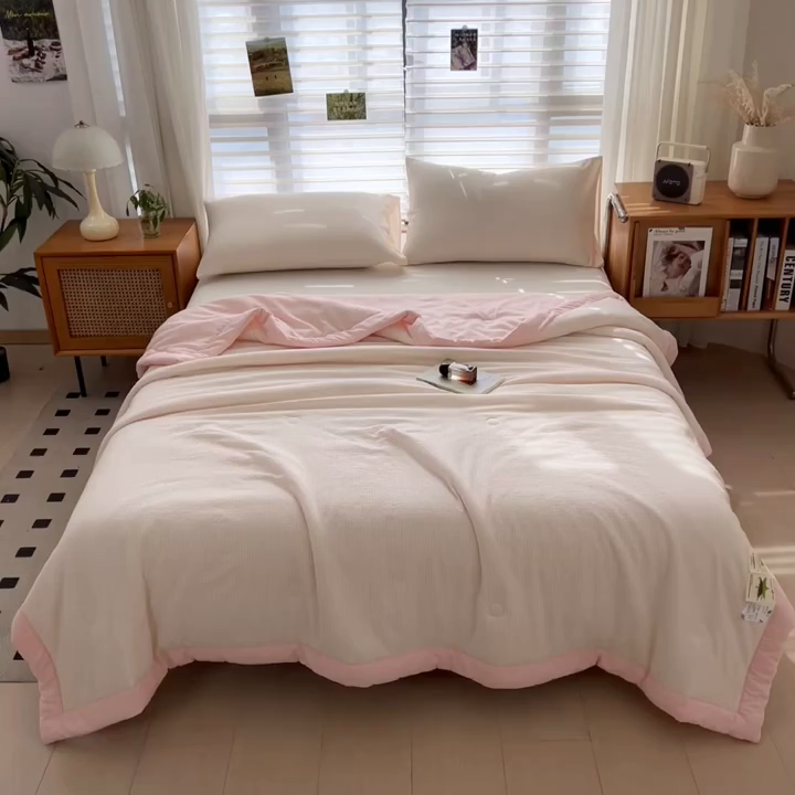 91家纺网 家纺一手货源 找家纺 （总）斯尔顿 2026新款莫兰迪系列夏凉被