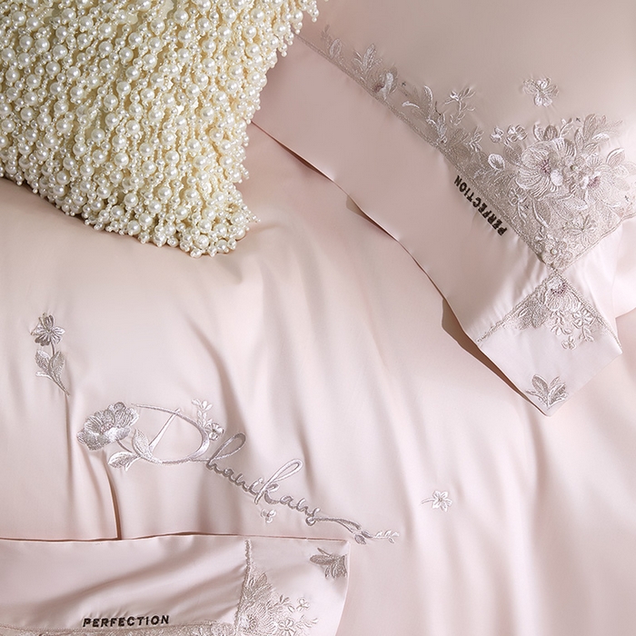 91家纺网 家纺一手货源 找家纺 （总）诗黛尔 2026春夏新品 艾能棉刺绣 嘉伯丽尔系列