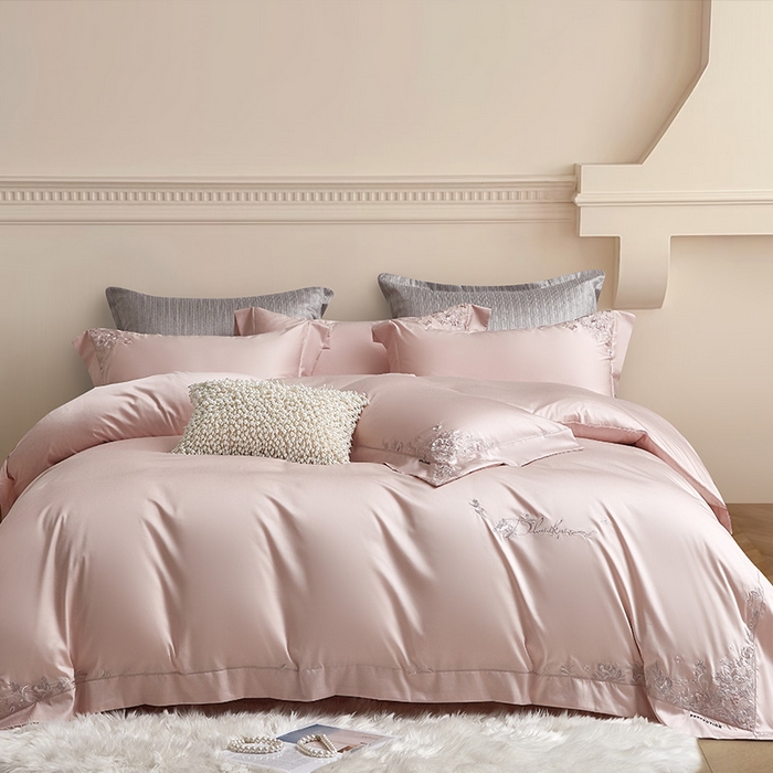 91家纺网 家纺一手货源 找家纺 （总）诗黛尔 2026春夏新品 艾能棉刺绣 嘉伯丽尔系列