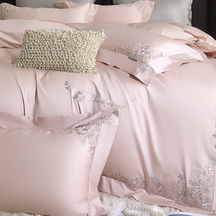 91家纺网 家纺一手货源 找家纺 （总）诗黛尔 2026春夏新品 艾能棉刺绣 嘉伯丽尔系列