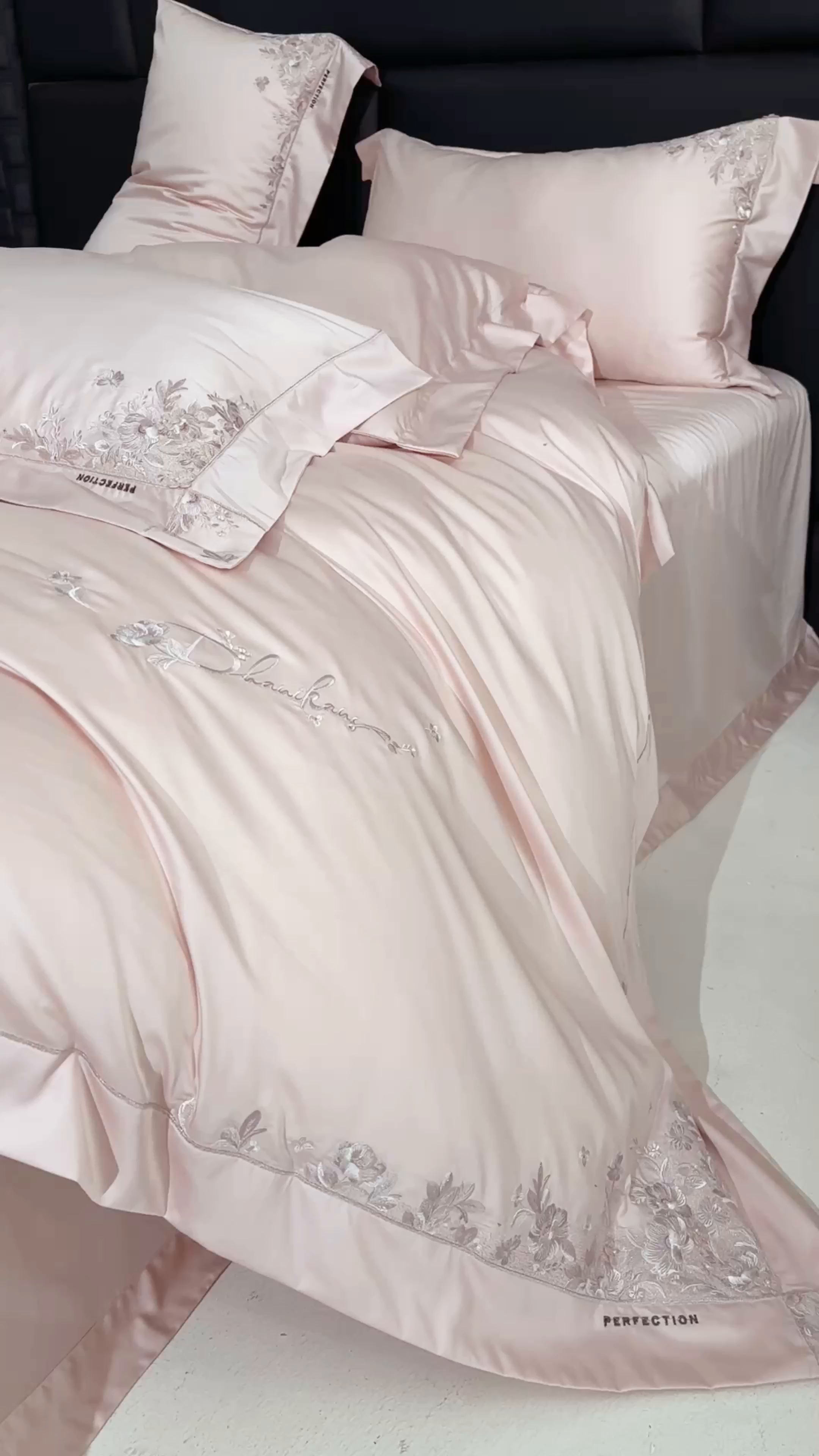 91家纺网 家纺一手货源 找家纺 （总）诗黛尔 2026春夏新品 艾能棉刺绣 嘉伯丽尔系列