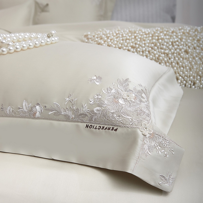 91家纺网 家纺一手货源 找家纺 诗黛尔 2026春夏新品 艾能棉刺绣 嘉伯丽尔系列 嘉伯丽尔-青柠绿