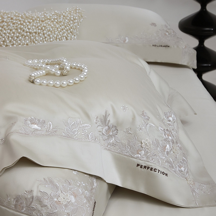 91家纺网 家纺一手货源 找家纺 诗黛尔 2026春夏新品 艾能棉刺绣 嘉伯丽尔系列 嘉伯丽尔-青柠绿