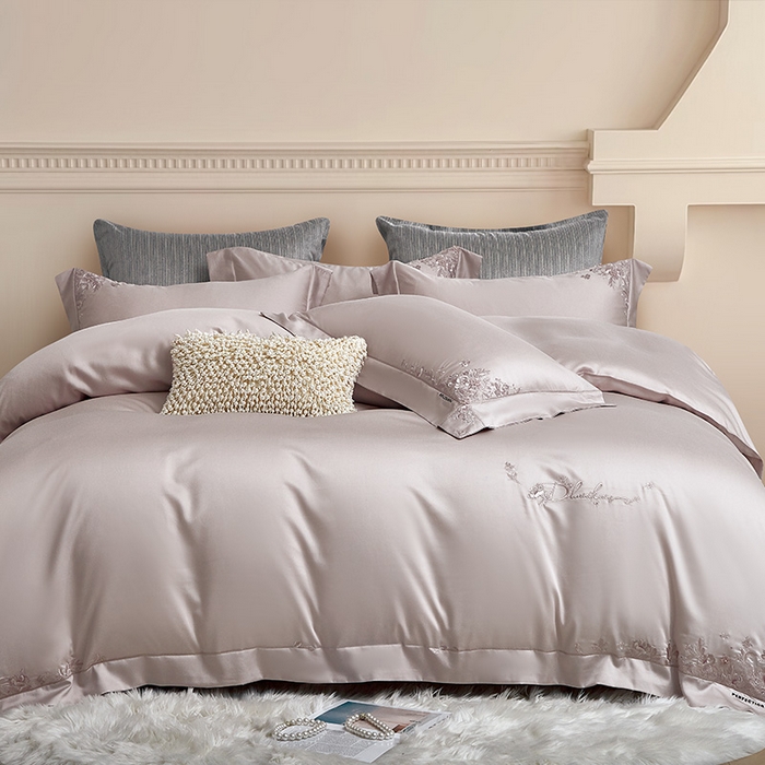 91家纺网 家纺一手货源 找家纺 诗黛尔 2026春夏新品 艾能棉刺绣 嘉伯丽尔系列 嘉伯丽尔-柔米咖