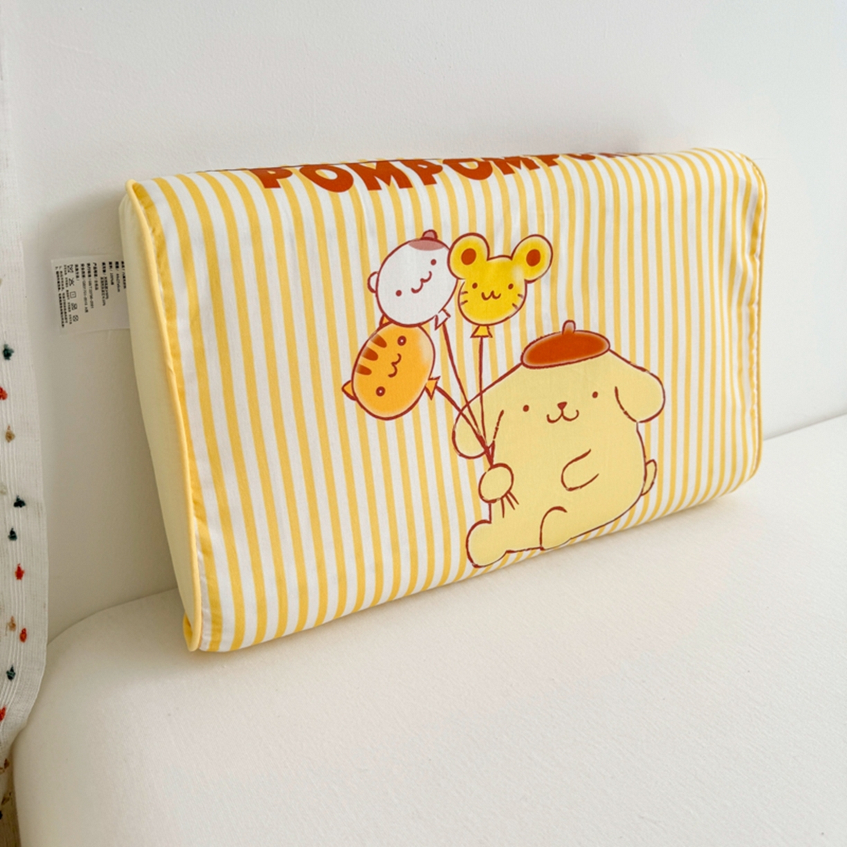 91家纺网 家纺一手货源 找家纺 花满路 2026新款卡通儿童三丽鸥枕头枕芯 奶黄布丁狗