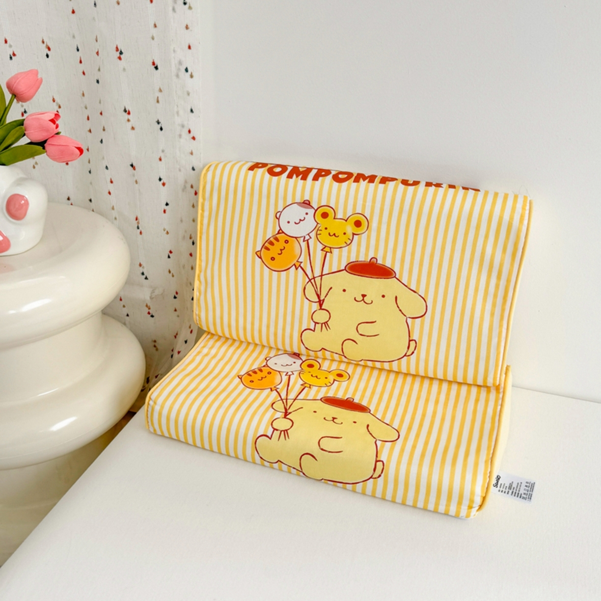 91家纺网 家纺一手货源 找家纺 花满路 2026新款卡通儿童三丽鸥枕头枕芯 奶黄布丁狗