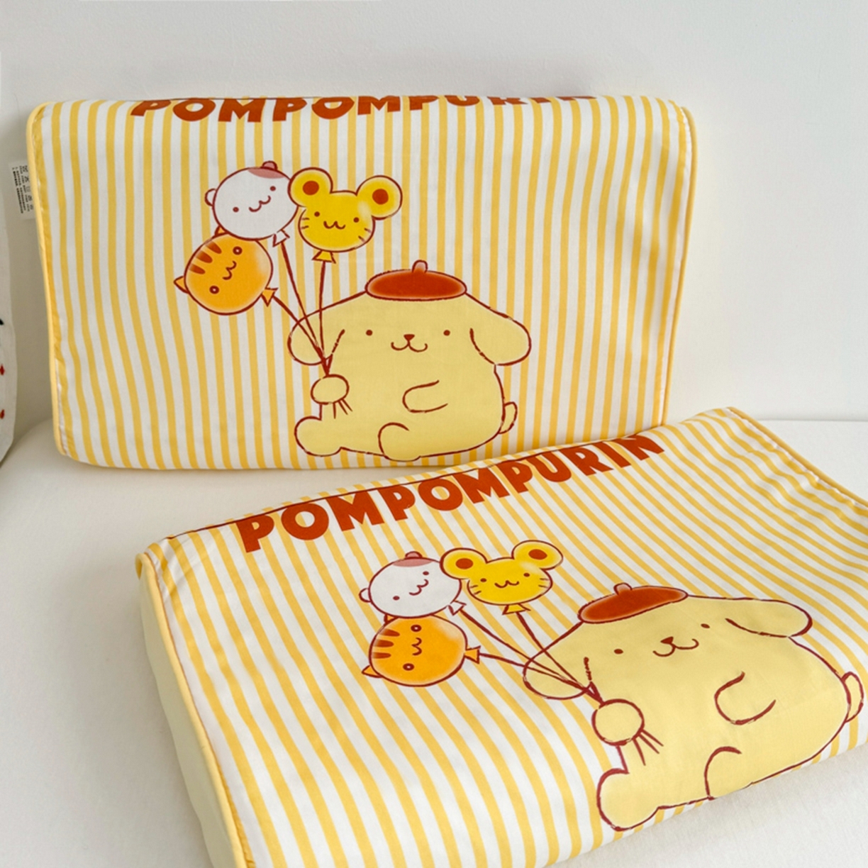 91家纺网 家纺一手货源 找家纺 花满路 2026新款卡通儿童三丽鸥枕头枕芯 奶黄布丁狗