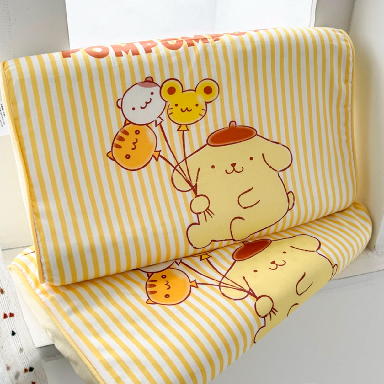 91家纺网 家纺一手货源 找家纺 花满路 2026新款卡通儿童三丽鸥枕头枕芯 奶黄布丁狗