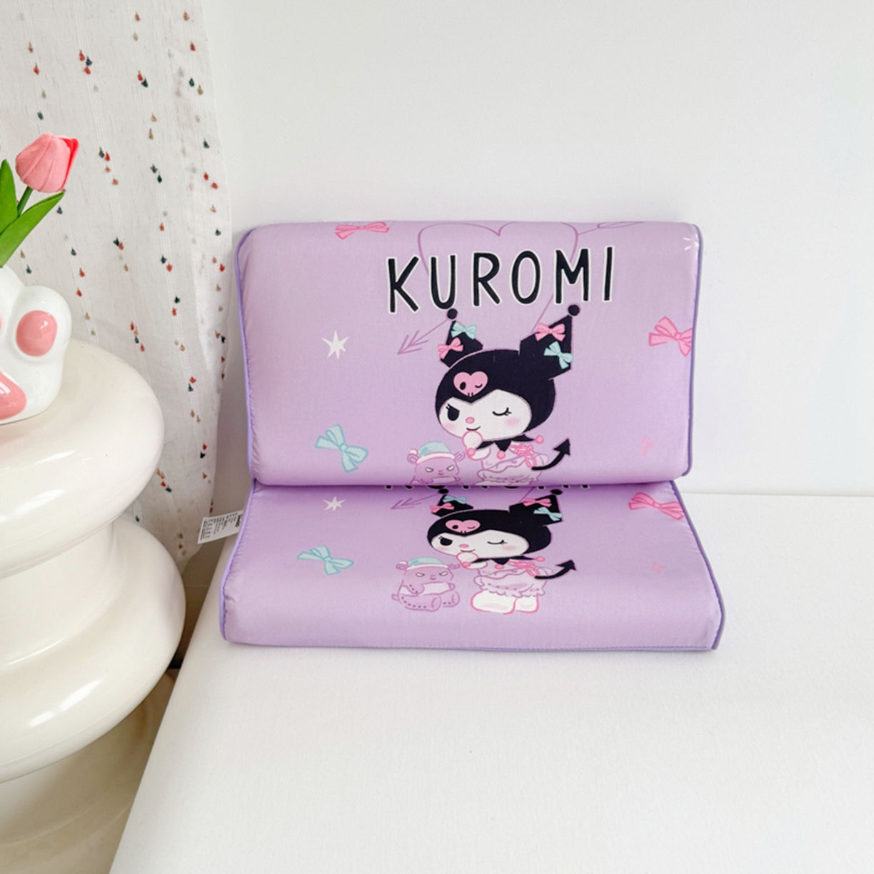 91家纺网 家纺一手货源 找家纺 花满路 2026新款卡通儿童三丽鸥枕头枕芯 紫色库洛米