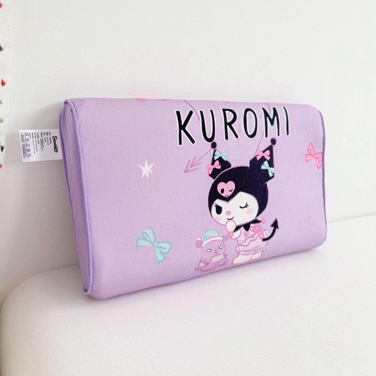 91家纺网 家纺一手货源 找家纺 花满路 2026新款卡通儿童三丽鸥枕头枕芯 紫色库洛米