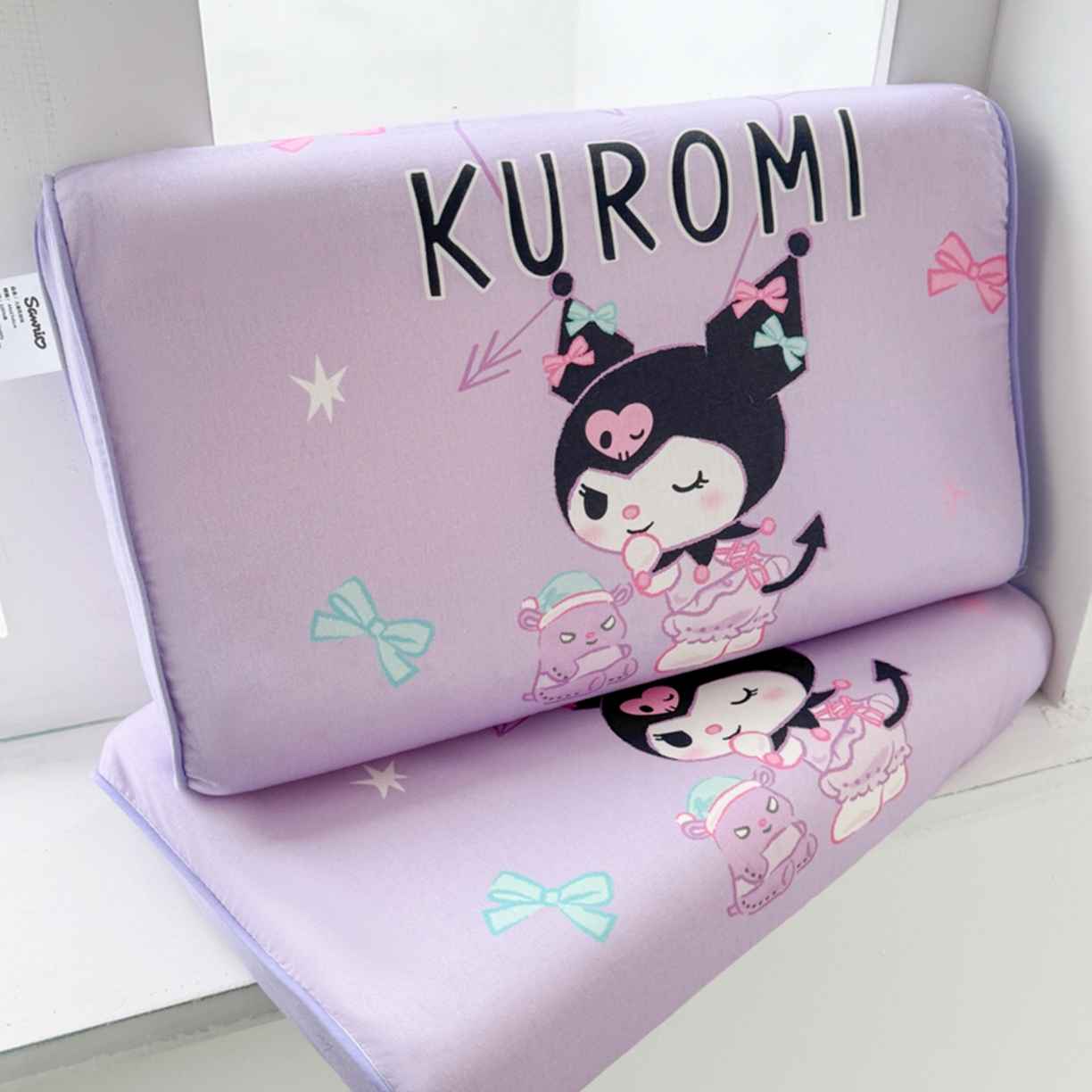 91家纺网 家纺一手货源 找家纺 花满路 2026新款卡通儿童三丽鸥枕头枕芯 紫色库洛米