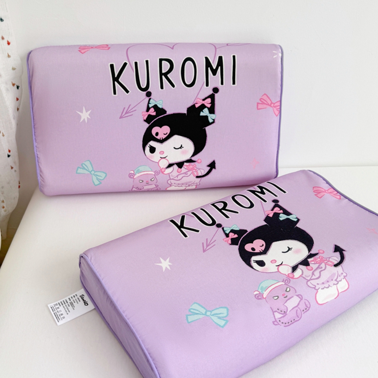 91家纺网 家纺一手货源 找家纺 花满路 2026新款卡通儿童三丽鸥枕头枕芯 紫色库洛米