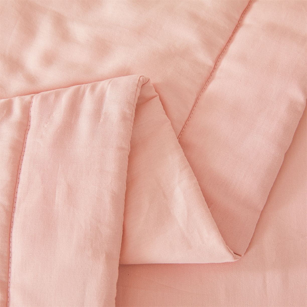 91家纺网 家纺一手货源 找家纺 晓时候 2026新款纯色100%里外全棉新疆棉花被纯棉夏凉被空调被夏被四件套被子被芯 里外全棉-珊瑚粉