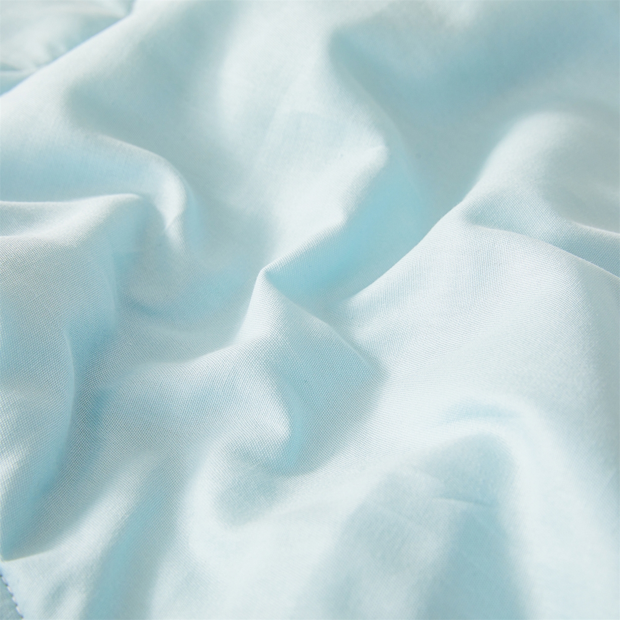 91家纺网 家纺一手货源 找家纺 晓时候 2026新款纯色100%里外全棉新疆棉花被纯棉夏凉被空调被夏被四件套被子被芯 里外全棉-天空蓝