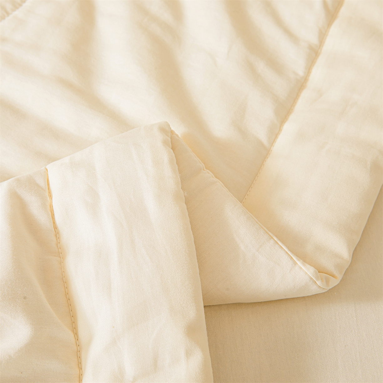 91家纺网 家纺一手货源 找家纺 晓时候 2026新款纯色100%里外全棉新疆棉花被纯棉夏凉被空调被夏被四件套被子被芯 里外全棉-月光白