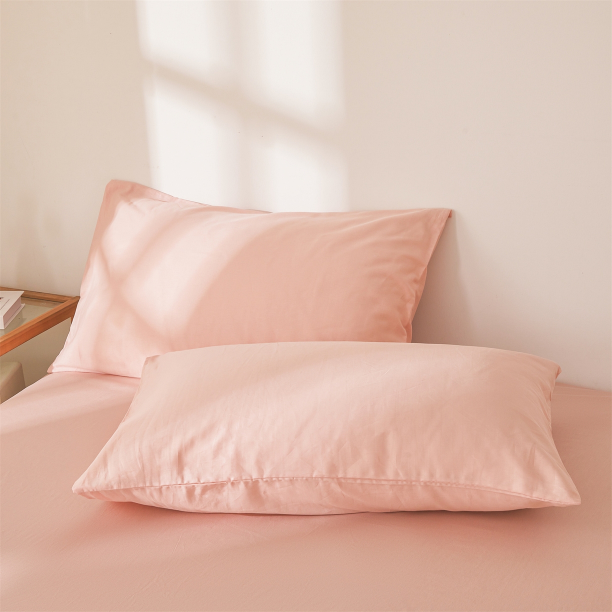 91家纺网 家纺一手货源 找家纺 晓时候 2026新款纯色100%里外全棉新疆棉花被纯棉夏凉被空调被夏被四件套被子被芯 里外全棉-月光白拼粉