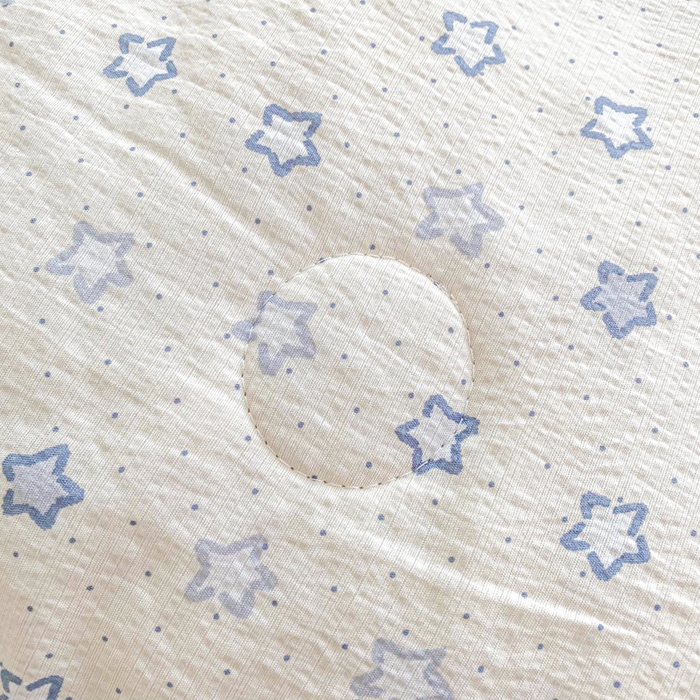 91家纺网 家纺一手货源 找家纺 爱屋及屋 2026春夏新款小清新双层纱宽包边棉花夏被夏凉被空调被 动感星星