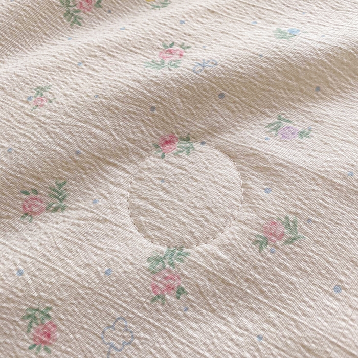 91家纺网 家纺一手货源 找家纺 爱屋及屋 2026春夏新款小清新双层纱宽包边棉花夏被夏凉被空调被 花影