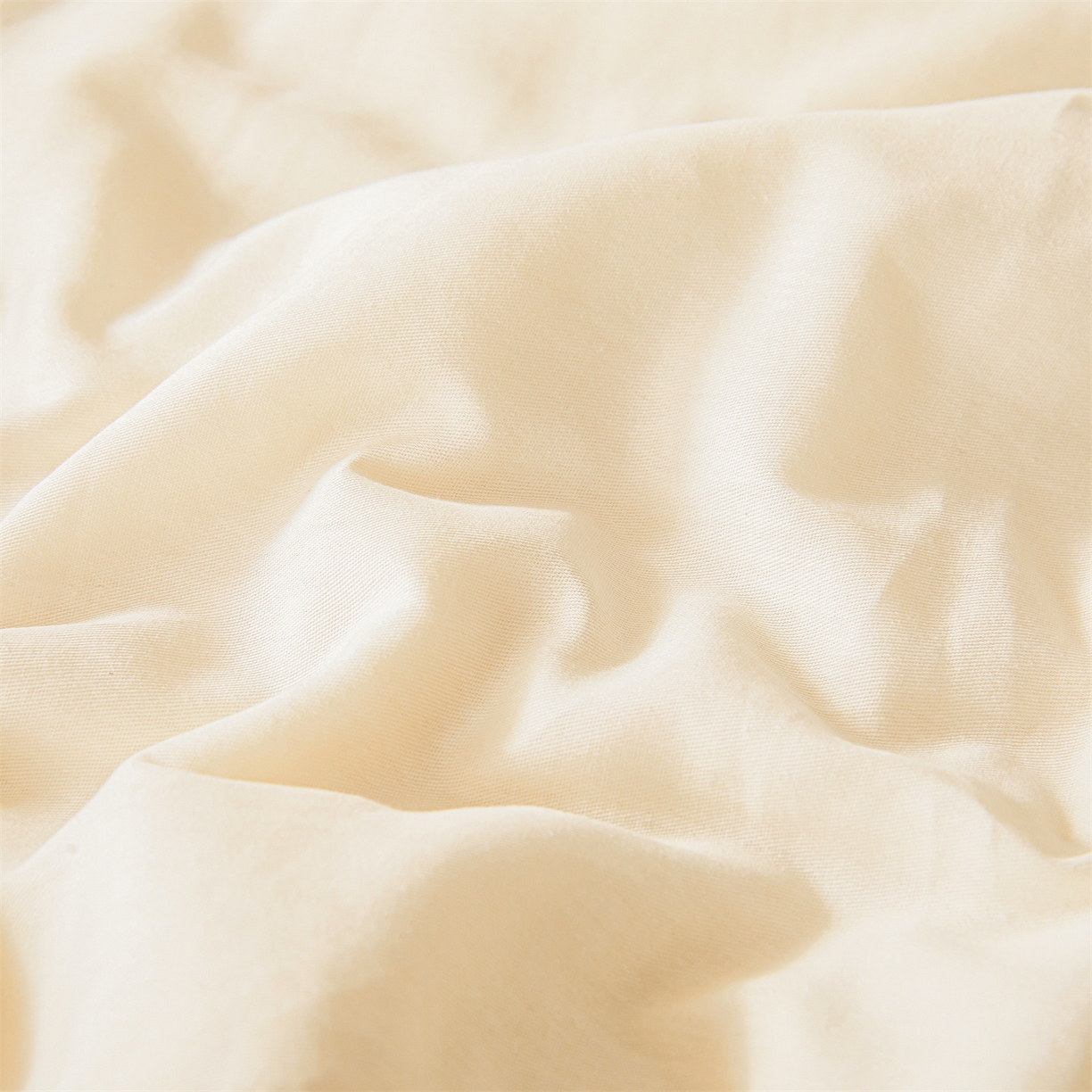 91家纺网 家纺一手货源 找家纺 晓时候 2026新款纯色100%里外全棉新疆棉花被纯棉夏凉被空调被夏被四件套被子被芯 里外全棉-月光白拼黄