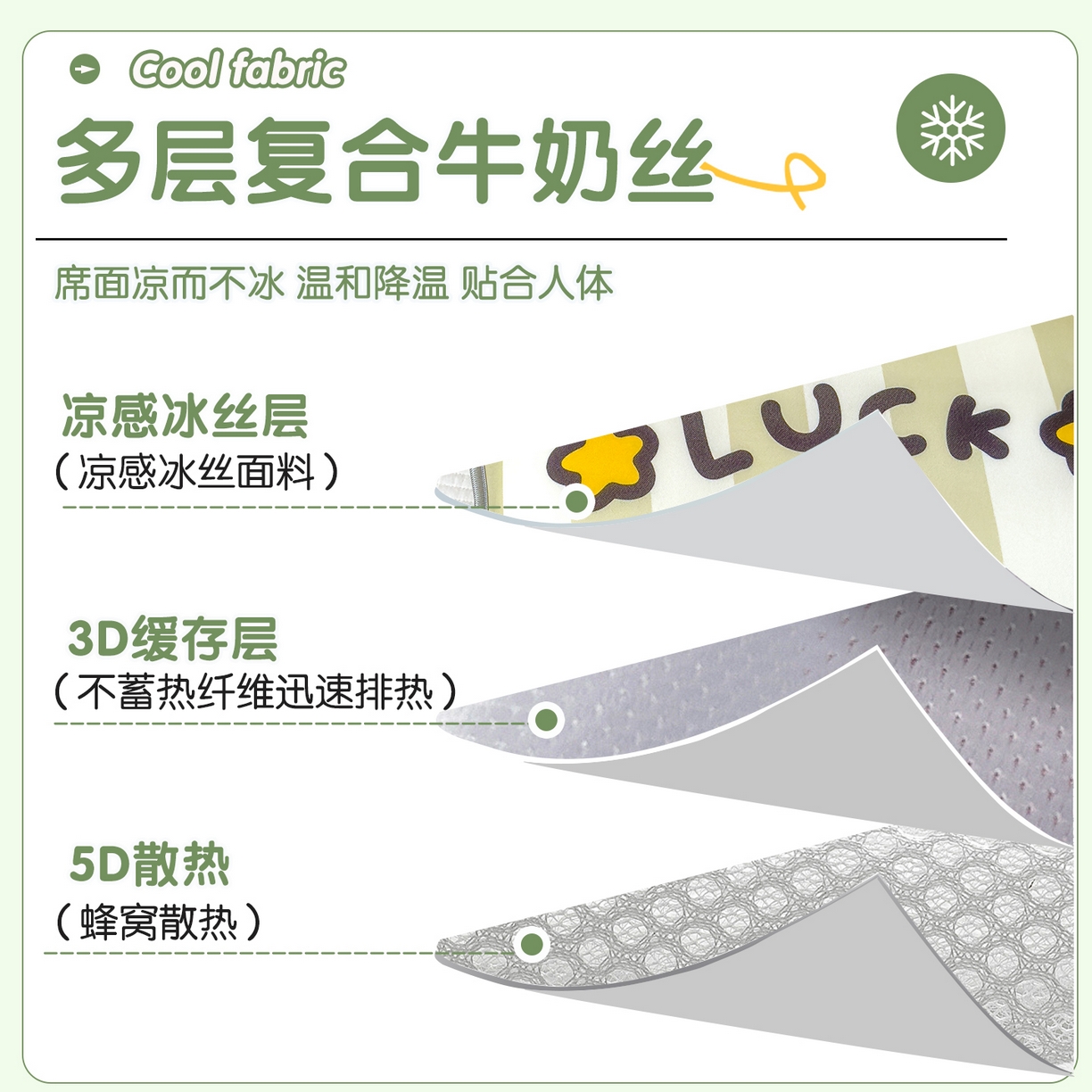 91家纺网 家纺一手货源 找家纺 丽美人家纺 2026新款柔软亲肤儿童冰丝枕套 幸运星