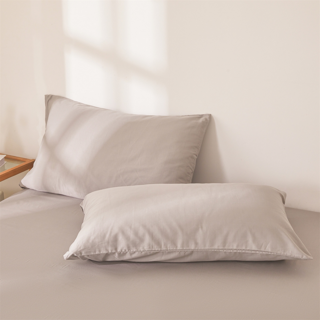 91家纺网 家纺一手货源 找家纺 晓时候 2026新款纯色100%里外全棉新疆棉花被纯棉夏凉被空调被夏被四件套被子被芯 里外全棉-月光灰