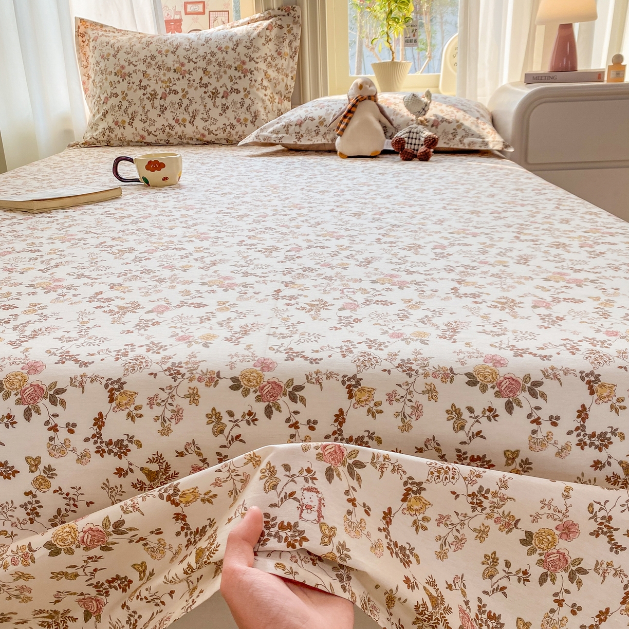 91家纺网 家纺一手货源 找家纺 （总）女子家纺 2026新款全棉纯棉印花花卉款床单单品床单单件