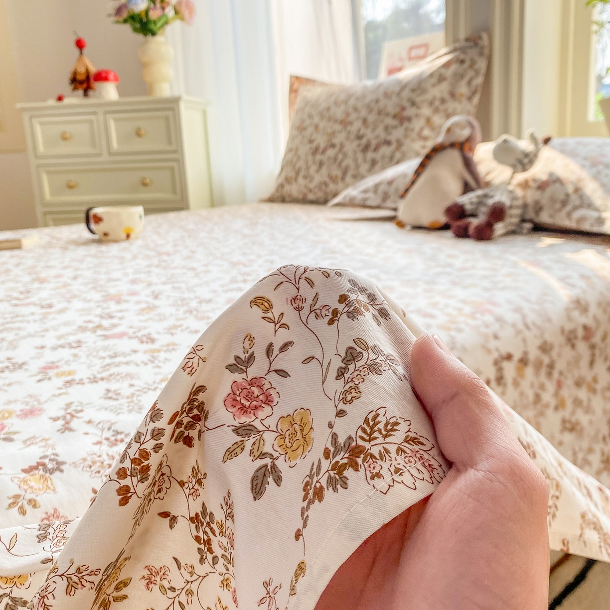 91家纺网 家纺一手货源 找家纺 （总）女子家纺 2026新款全棉纯棉印花花卉款床单单品床单单件