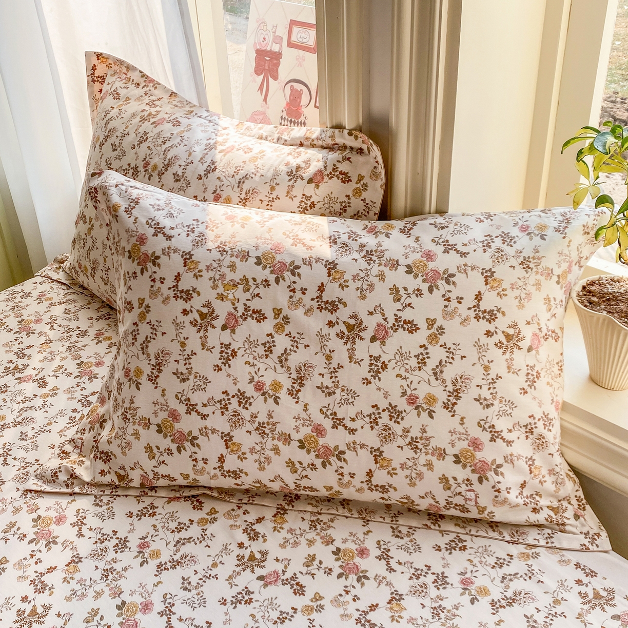 91家纺网 家纺一手货源 找家纺 （总）女子家纺 2026新款全棉纯棉印花花卉款床单单品床单单件