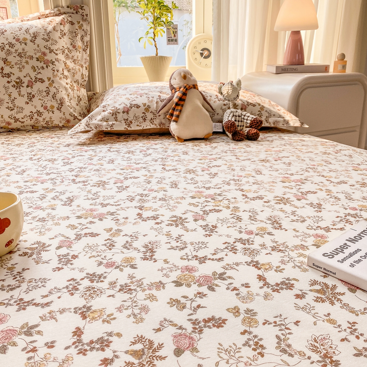 91家纺网 家纺一手货源 找家纺 （总）女子家纺 2026新款全棉纯棉印花花卉款床单单品床单单件