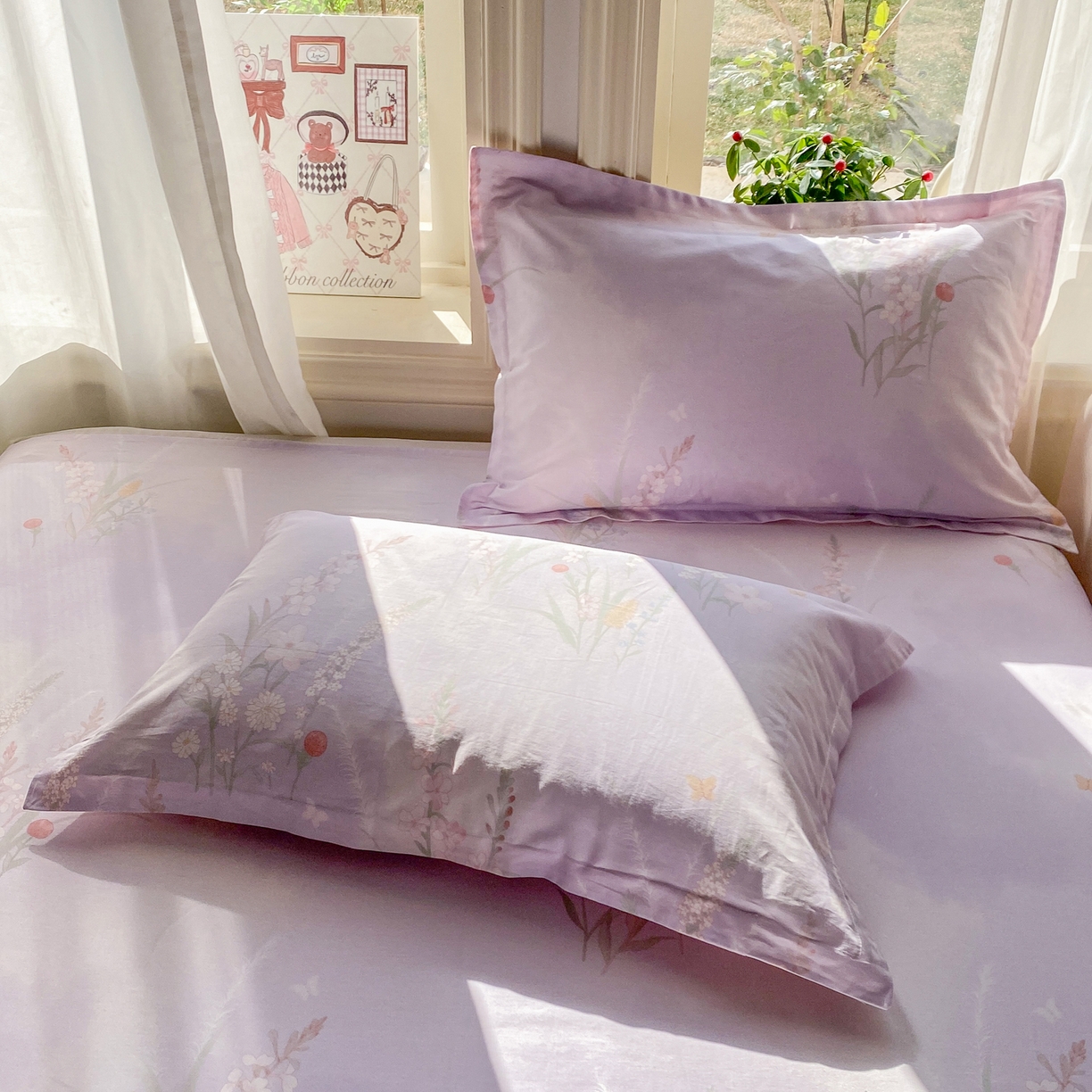 91家纺网 家纺一手货源 找家纺 女子家纺 2026新款全棉纯棉印花花卉款床单单品床单单件 普罗旺斯